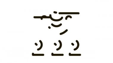 hava uçağı radar sinyali Simge Canlandırması