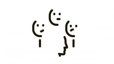 pozitif nötr negatif insan geri besleme simgesi canlandırması