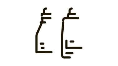 Ketçap ve mayonez sosu şişeleri Icon animasyonu