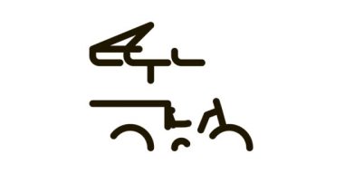 fast food bisiklet simgesi canlandırması