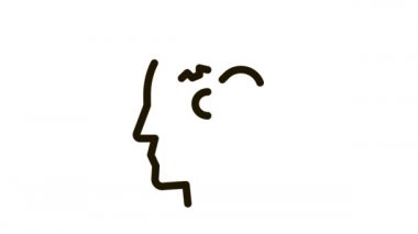 İnsan, kalp sağlığı simgesi animasyonunu düşünür