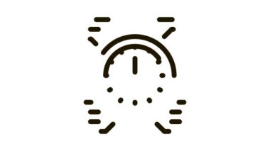 saat zamanı sağlıklı yaşam simgesi canlandırması