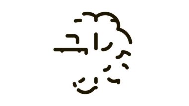 iş durumu ve beyin Simgesi Canlandırması