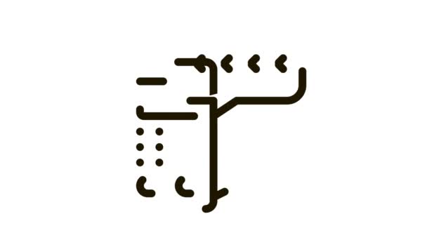 Pos Terminal Pin Code Icon Animation — Stockvideo