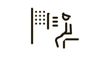 Simge Animasyonunda kutunun üzerinde oturan evsiz