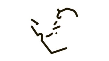 Deri Tekstil Simgesi Canlandırması ile çalışan ayakkabı tamircisi