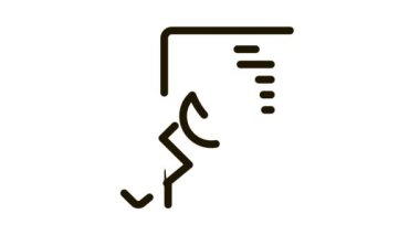 Seminer mikrofonu Simge Canlandırması konuş