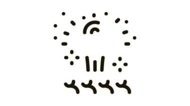 Havai fişek Simgesi Canlandırması insanlarının düşüncesi