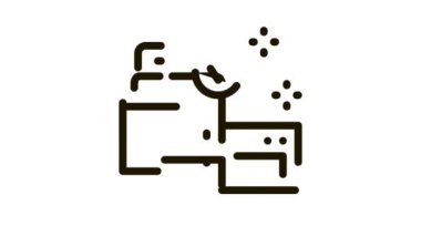 Mutfak Temizleme Simgesi Canlandırması