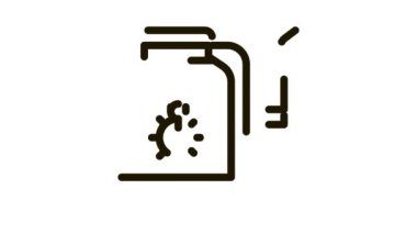 Kelebekler için taşınabilir zehir tankı Simge Canlandırması