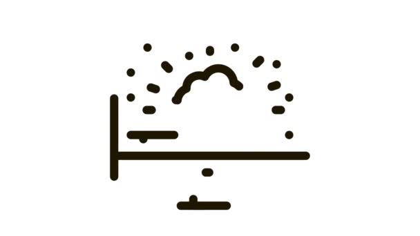 Lśniąca chmura komputerowa praca Icon Animation — Wideo stockowe