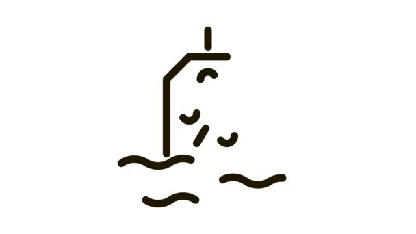 Плавающий интерес Icon Animation — стоковое видео