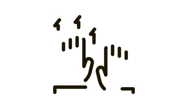 Ridicarea mâinilor Icon Animation — Videoclip de stoc