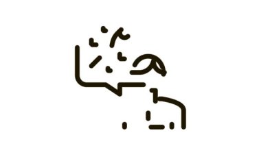 Adam akupunktur simgesi animasyonunu düşünüyor