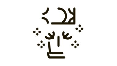 para ağacı çömlek simgesi canlandırması