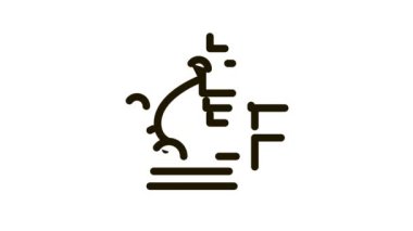 Kan testleri mikroskop altında Simge Canlandırması