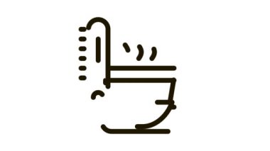 çay fincanı sıcaklığı simge canlandırması