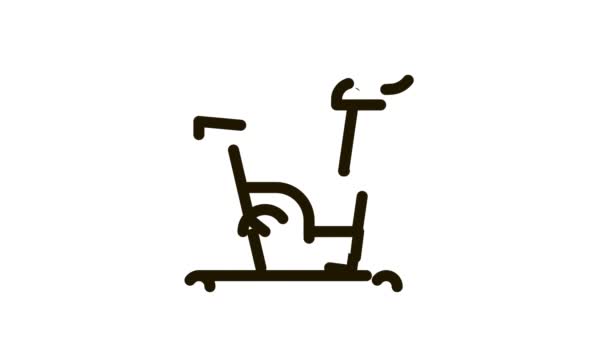 Rower treningowy Icon Animation — Wideo stockowe