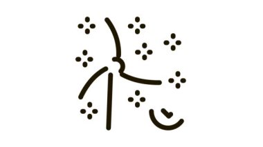 Çalışan yel değirmeni Simgesi Canlandırması