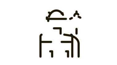 Korunan rüzgar enerjisi teknisyenleri ikon illüstrasyonu