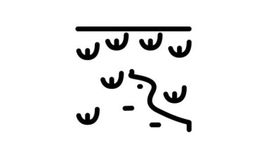 Nehir manzarası Simge Canlandırması