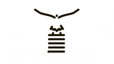 kanatlı kuş heykeli simge canlandırması