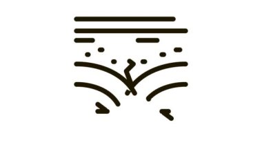 toprak simgesi illüstrasyonuna depremleri uygula