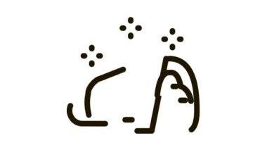 doldurulmuş kruvasan simgesi canlandırması