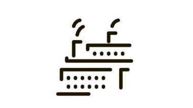 çalışan güç istasyonu simgesi canlandırması