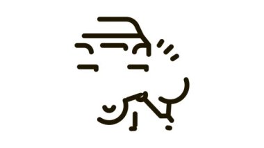 bisiklet ve araba kazası Simge Canlandırması