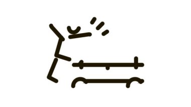 Araba Simgesi Canlandırması tarafından çarpılan yaya