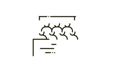 İkamet binalarının insanları Simge Canlandırması