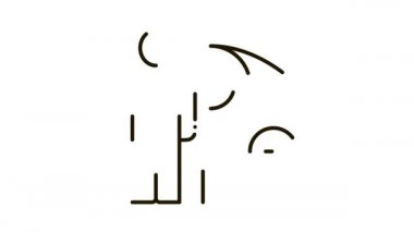 Yaşlı Görme Engelleme Simgesi İllüstrasyonu