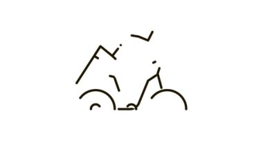 Dağ Bisikleti Simgesi Canlandırması