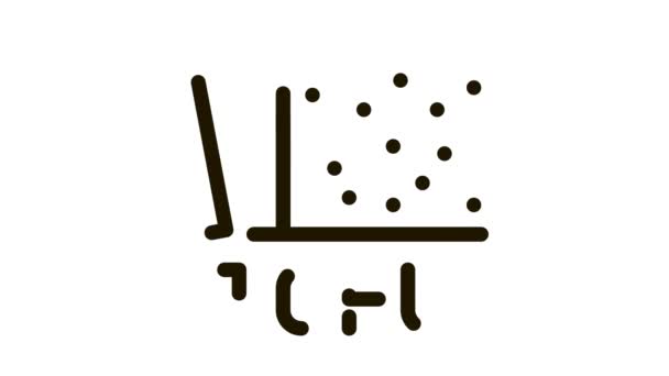 豆腐チーズアイコンアニメーション — ストック動画