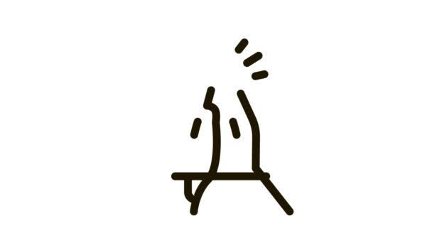 Svázané ruce žádající o pomoc Animace ikon — Stock video