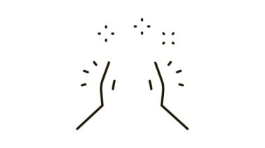 El çırpma Simgesi Canlandırması