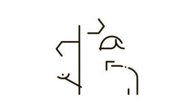 İnsan Posta Sütunu Simgesi Canlandırması