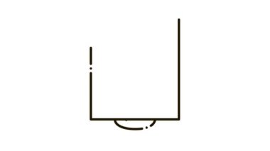 Bıçak Şömine Simgesi Canlandırması