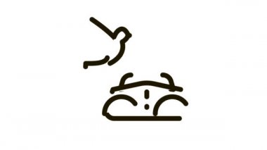 Kuş Simgesi İnce Çizgisi İzlemek için Dürbün