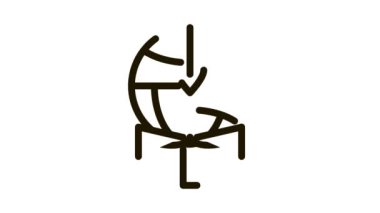 Atlas Coğrafi Harita Defteri Simge Canlandırması