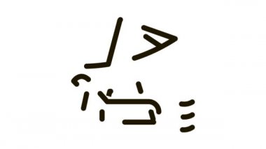 Şemsiye Simgesi Canlandırması ile Güverte Sandalyesi