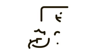 Yabancı Kadın Silüeti Simge Canlandırması