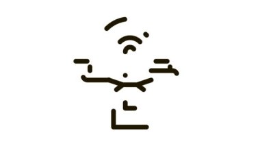 Uçan İHA Simgesi Canlandırması