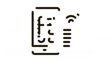 Hava Durumu Denetimi W-Fi Simgesi Canlandırması