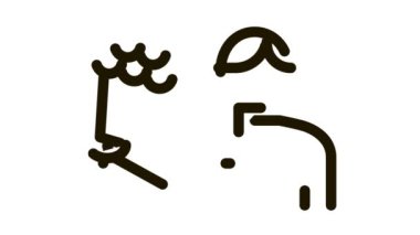 Kurye Teslimatı Çiçekler Simge Canlandırması