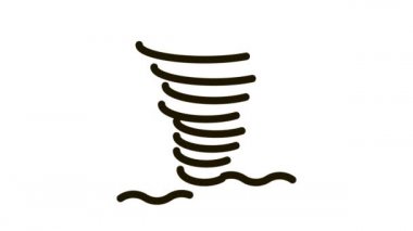 Tornado Deniz Suyu Simgesi Canlandırması