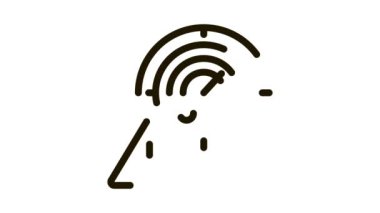 Dikkat Radar Simgesi Canlandırması