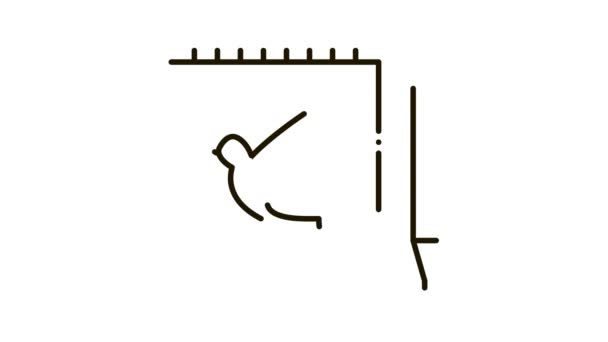 Animace ikon pera Notebook Pen — Stock video