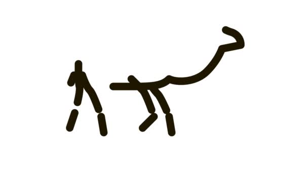 Animação de ícone de camelo — Vídeo de Stock